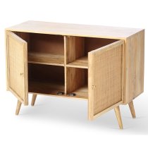 Mixco Wooden Sideboard With 2 Doors In Natural