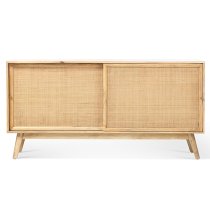 Mixco Wooden Sideboard With 2 Sliding Doors In Natural