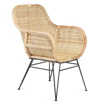 Puqi Occasional Rattan Armchair In Natural