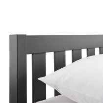 Lajita Wooden Double Bed In Anthracite