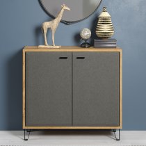 Blitar Wooden Sideboard With 2 Doors In Navarra Oak