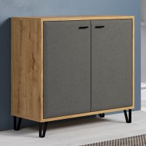 Blitar Wooden Sideboard With 2 Doors In Navarra Oak