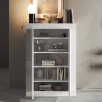 Taylor High Gloss Shoe Cabinet With 2 Doors In White