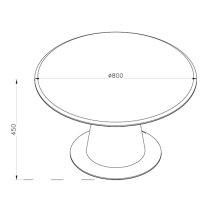 Sousse Round Wooden Coffee Table In Oak