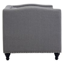 Essence Upholstered Fabric Armchair In Grey