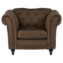 Kelly Upholstered Fabric Armchair In Natural