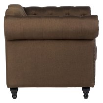 Kelly Upholstered Fabric Armchair In Natural