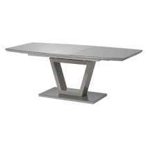 Samson Extending Grey Glass Dining Table 6 Sako Grey Chairs