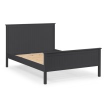 Madge Wooden King Size Bed In Anthracite