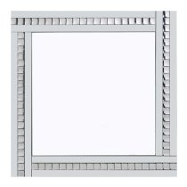 Berit Classic Triple Bar Wall Mirror In Crystal And Silver