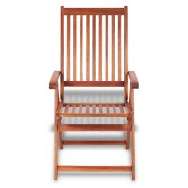 Arana Outdoor Natural Acacia Wooden Folding Chairs In Pair