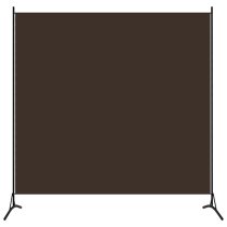 Agrippa Fabric 1 Panel 175cm x 180cm Room Divider In Brown