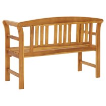 Edhitha 114cm Wooden Garden Seating Bench In Natural