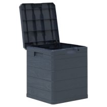 Janya Plastic Garden Storage Box In Anthracite