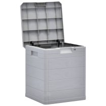 Janya Plastic Garden Storage Box In Light Grey