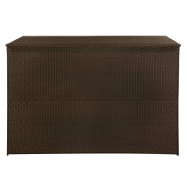 Ijaya Poly Rattan Garden Storage Box In Brown