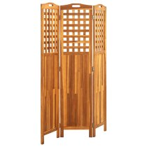 Filiz 3 Panels 121cm x 2cm x 170cm Room Divider In Acacia Wood