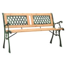 Adyta Outdoor Wooden Cross Design Seating Bench In Natural