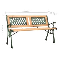 Adyta Outdoor Wooden Cross Design Seating Bench In Natural