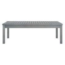 Oni Rectangular Outdoor Wooden Coffee Table In Grey Wash