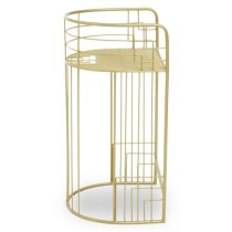 Mekbuda Metal Lounge Chair In Gold