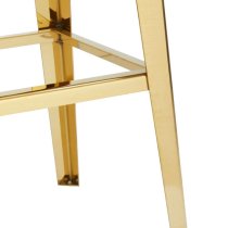 Fafnir Black Velvet Bar Stool With Gold Steel Legs In A Pair