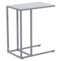 Acre C Shaped Metal Side Table In Grey