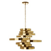 Allina 5 Lights Ceiling Pendant Light In Titanium Gold