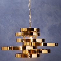 Allina 5 Lights Ceiling Pendant Light In Titanium Gold