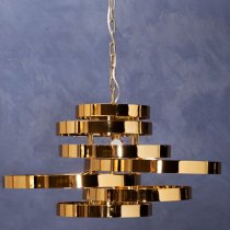 Allina 5 Lights Ceiling Pendant Light In Titanium Gold