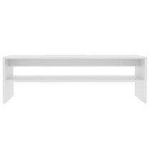 Peleg Rectangular Wooden Coffee Table In White