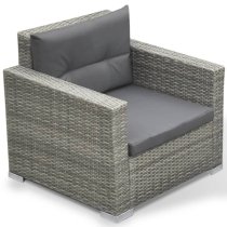 Paton Rattan 6 Piece Garden Lounge Set With Cushions In Grey