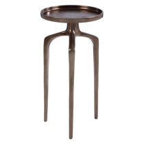 Dairen Aluminium Side Table In Rough Bronze