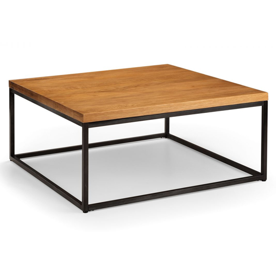 Barras Square Wooden Coffee Table In Oak