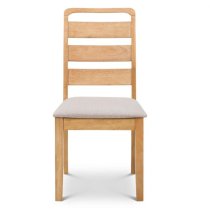 Liliya Wooden Dining Chair In Waxed Oak