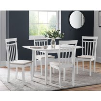 Ranee Extending Wooden Dining Table In White