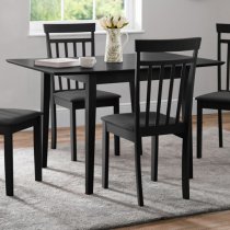 Ranee Extending Wooden Dining Table In Black