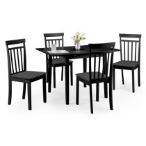 Ranee Extending Wooden Dining Table In Black