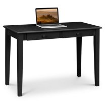 Cailyn Wooden Laptop Desk In Black With Edolie Black Chair