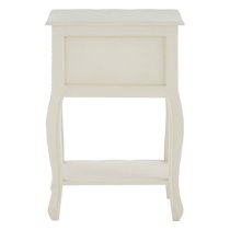 Luria Wooden Bedside Cabinet With 2 Drawers In White