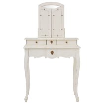 Luria Wooden Dressing Table With Mirror In White