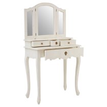 Luria Wooden Dressing Table With Mirror In White