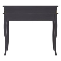 Luria Wooden Writing Desk With 4 Drawers In Dark Grey