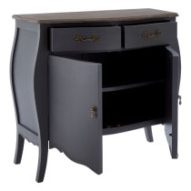 Luria Wooden Sideboard With 2 Drawers And 2 Doors In Dark Grey