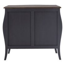 Luria Wooden Sideboard With 2 Drawers And 2 Doors In Dark Grey