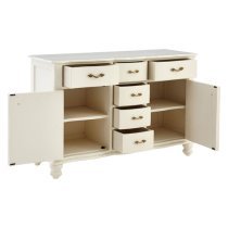 Luria Wooden Sideboard With 6 Drawers And 2 Doors In White