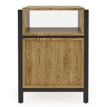 Linxi Wooden Office Cabinet With 2 Shelves In Oak