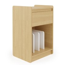 Oami Wooden Office Cabinet With 1 Drawer In Oak