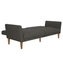 Rockingham Fabric Sofa Bed With Wooden Legs In Grey