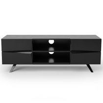 Orsha Wooden TV Stand With 4 Drawers In Black